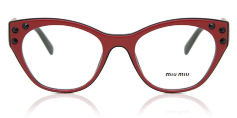 Miu Miu MU02RV 1051O1 Eyeglasses in Red 